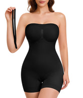 Women’s Seamless Bodysuit Shapewear – Detachable Strap Butt Lifter with Firm Tummy Control